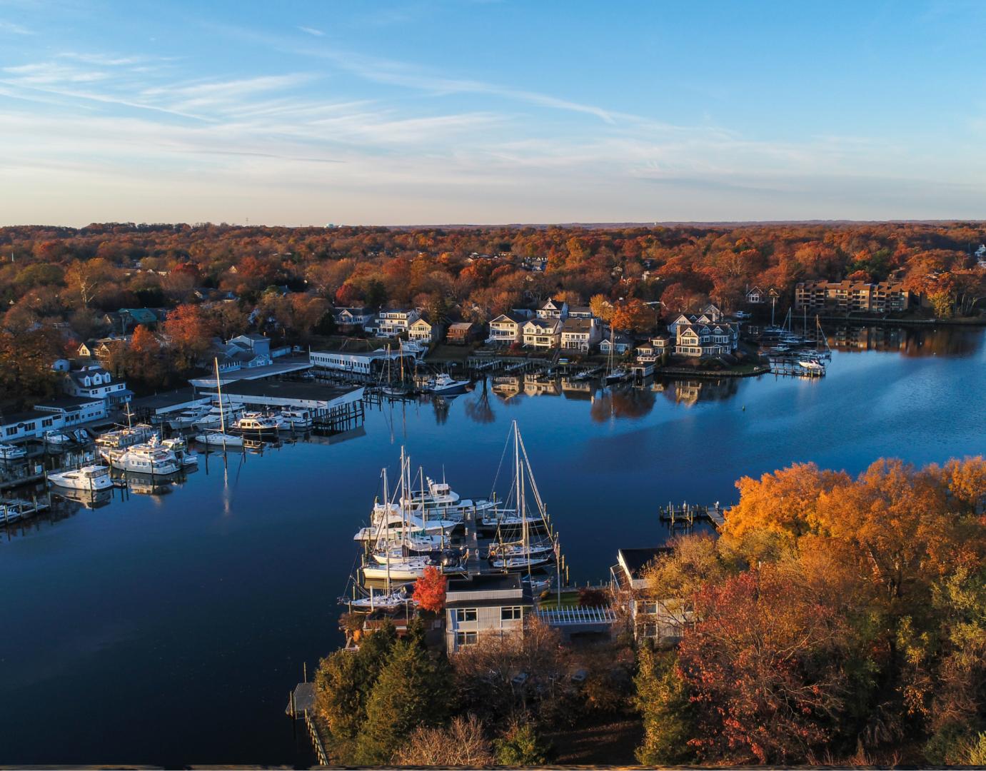 Anne Arundel County bay in the fall
