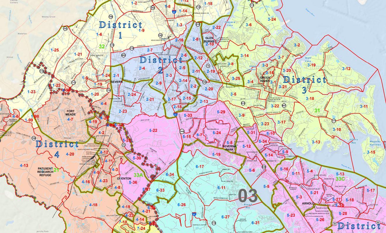 Electoral Maps By District | Anne Arundel County Government