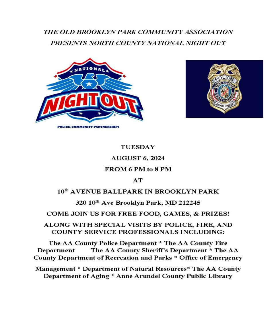 National Night Out Brooklyn Flyer