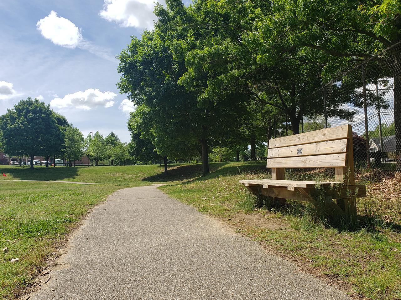 Bench at Belvedere Park
