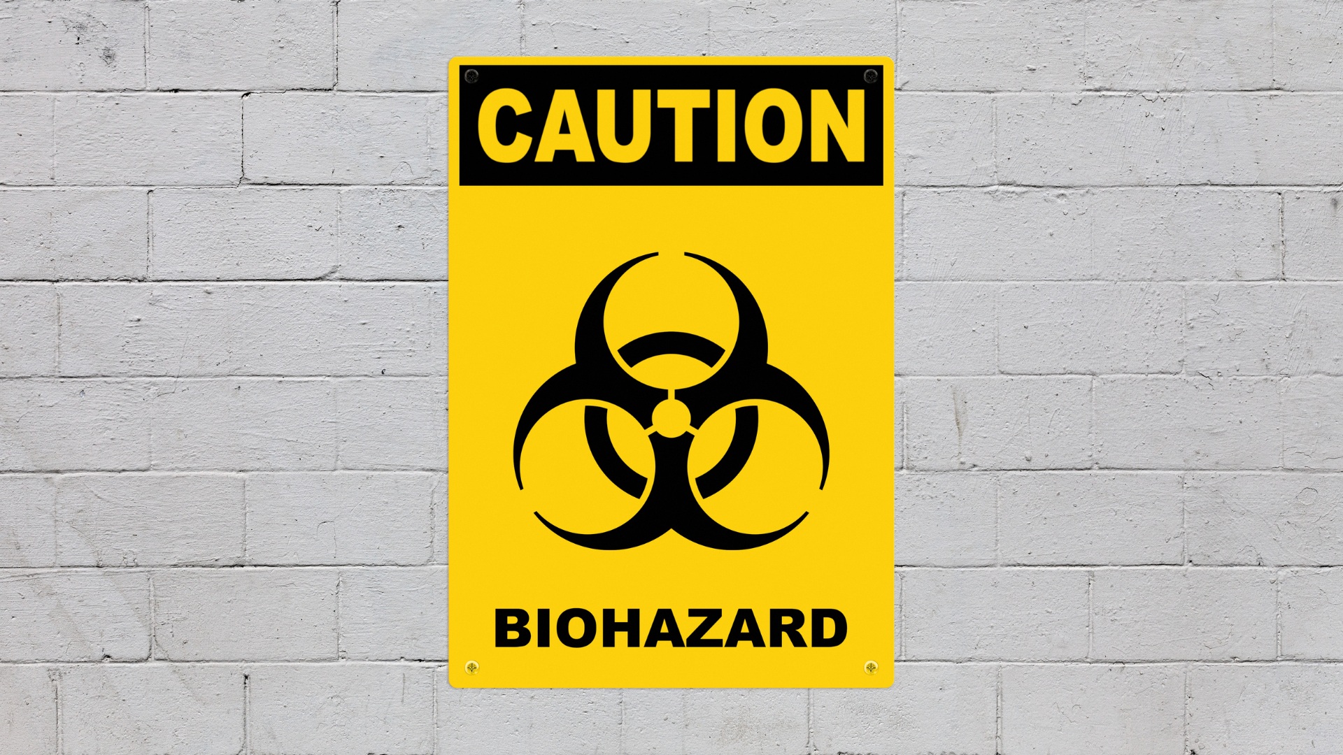 Biohazard Caution Sign