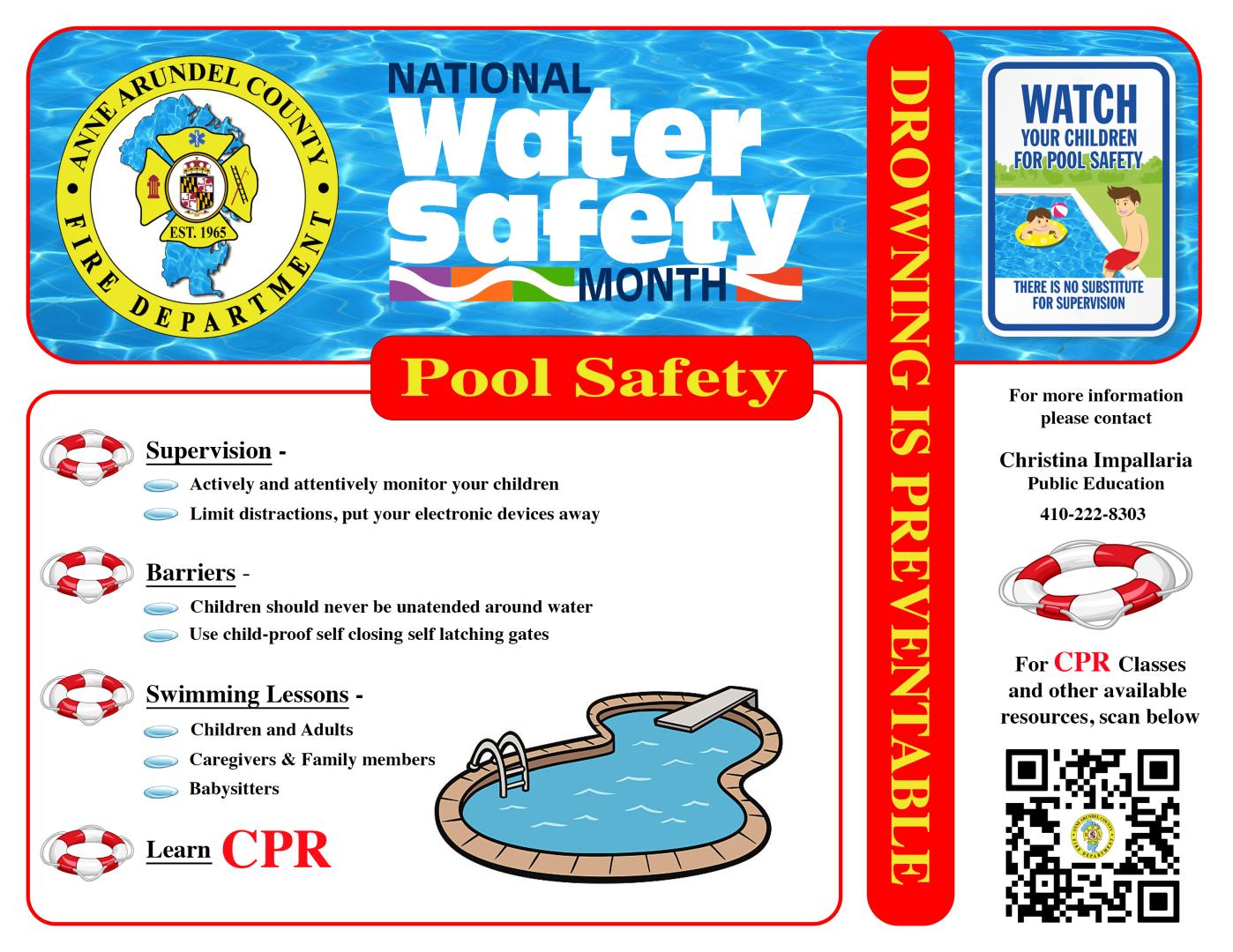 Water Safety Month Pool