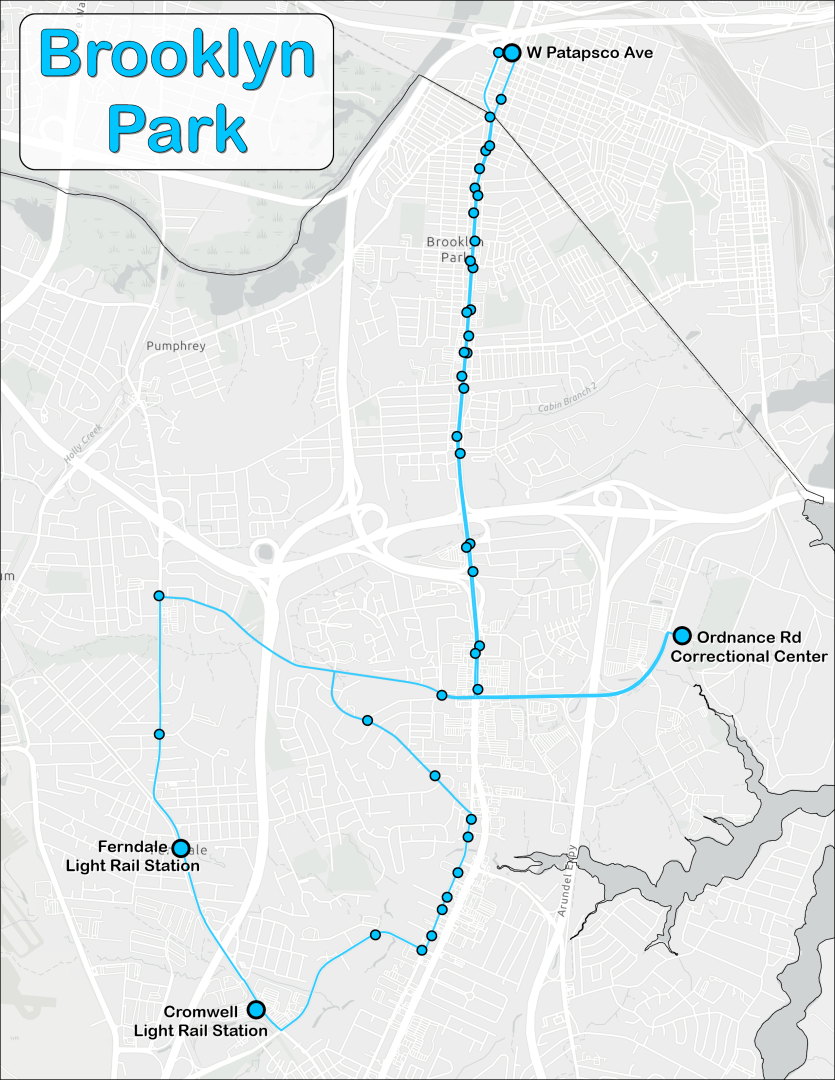 Brooklyn Park Route - August 2024