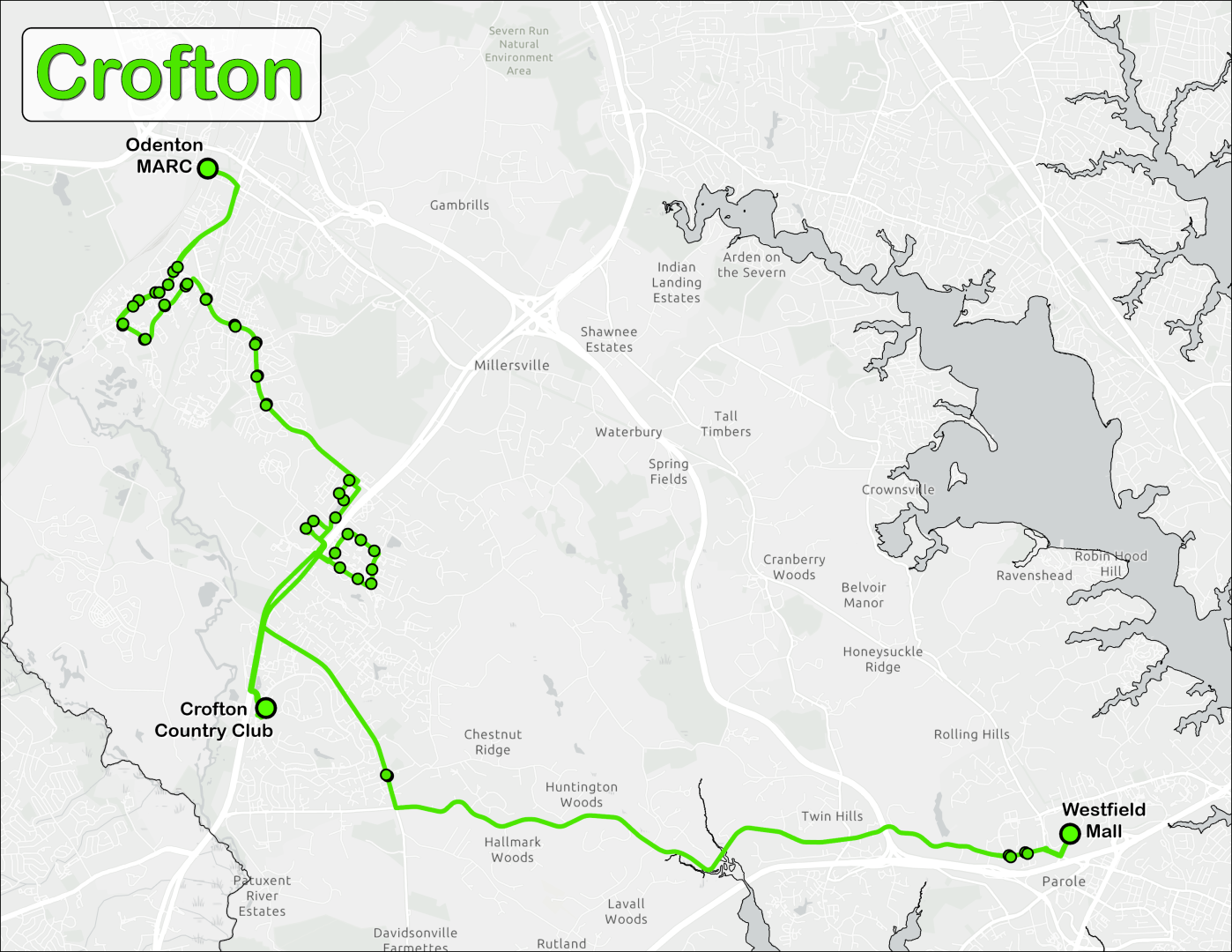 Crofton Route - August 2024