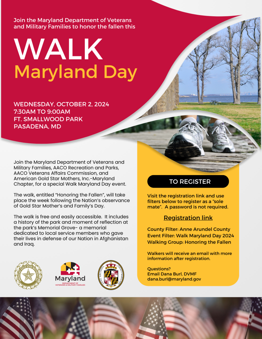 Walk Maryland Day October 2, 2024