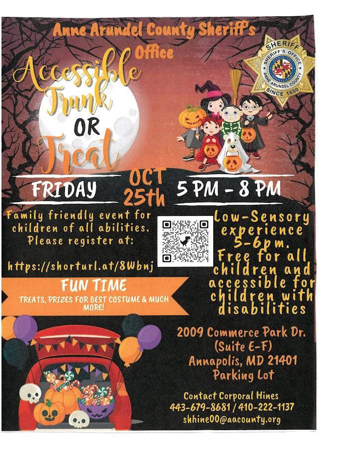 Accessible Trunk or Treat Flyer