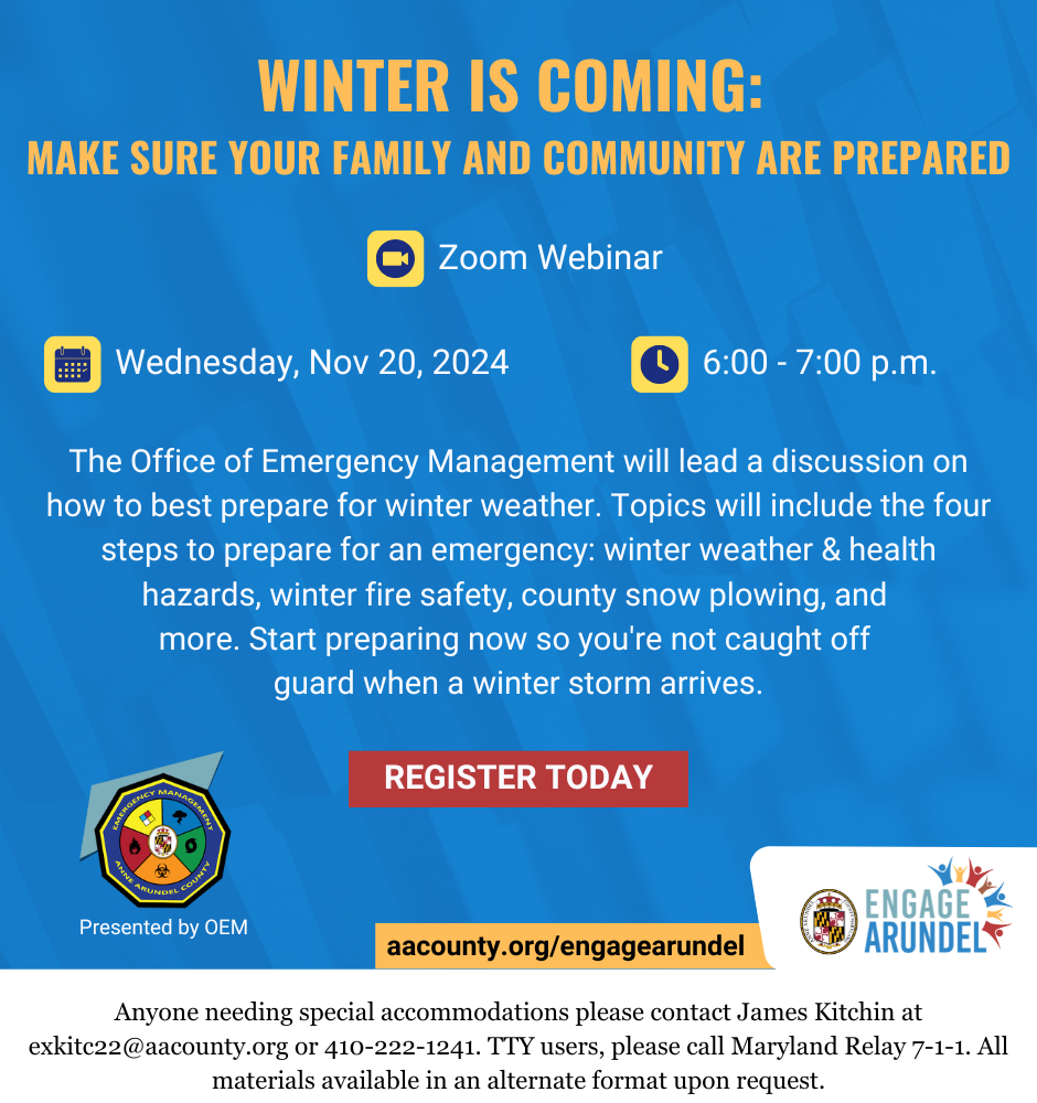 Winter is Coming Webinar 11/7/2024