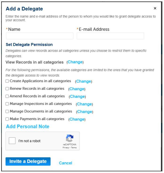 LUN Adding a Delegate Screen 3