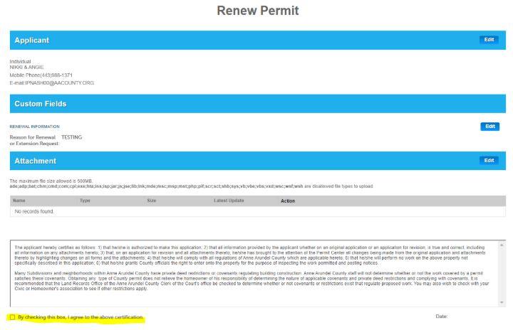 LUN Submitting a Renewal 6