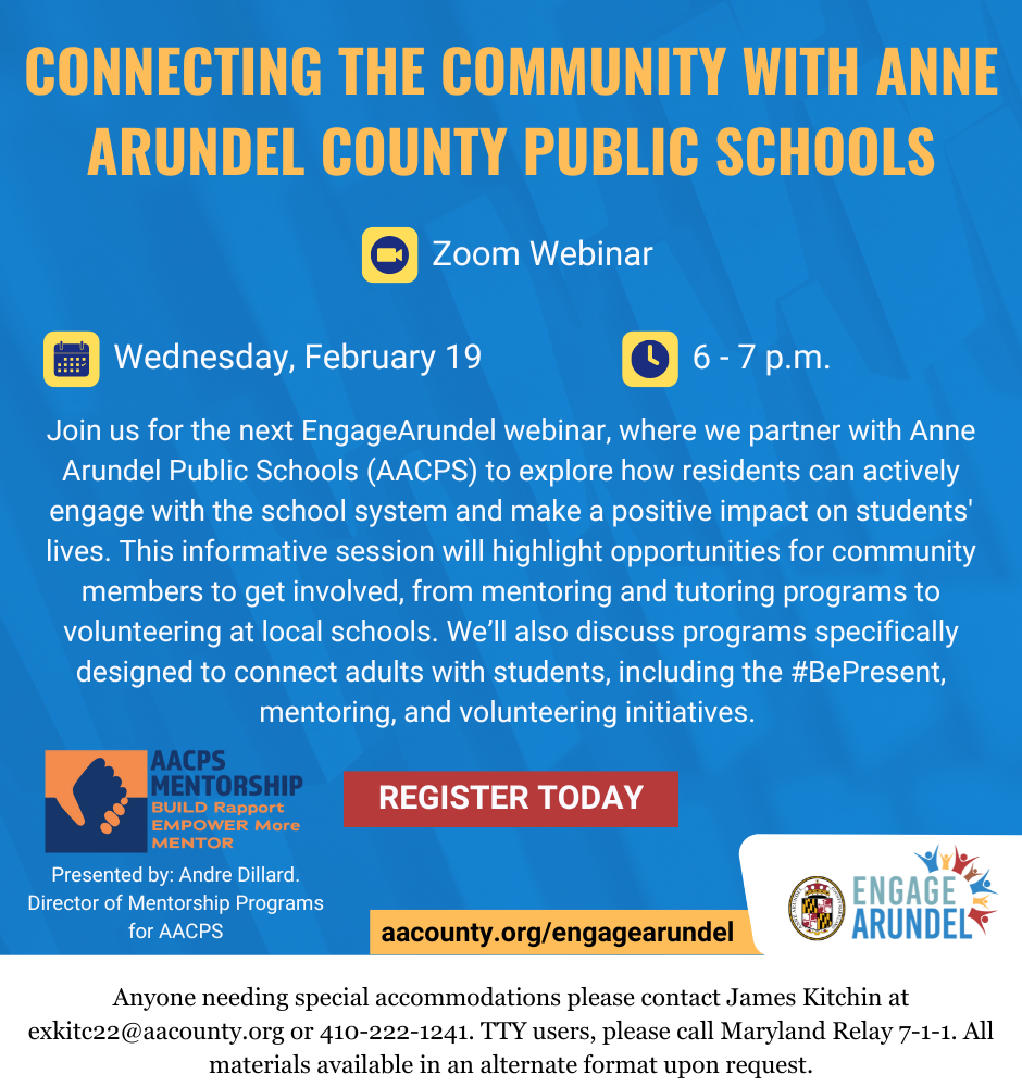 Connecting the Community with Anne Arundel County Public Schools