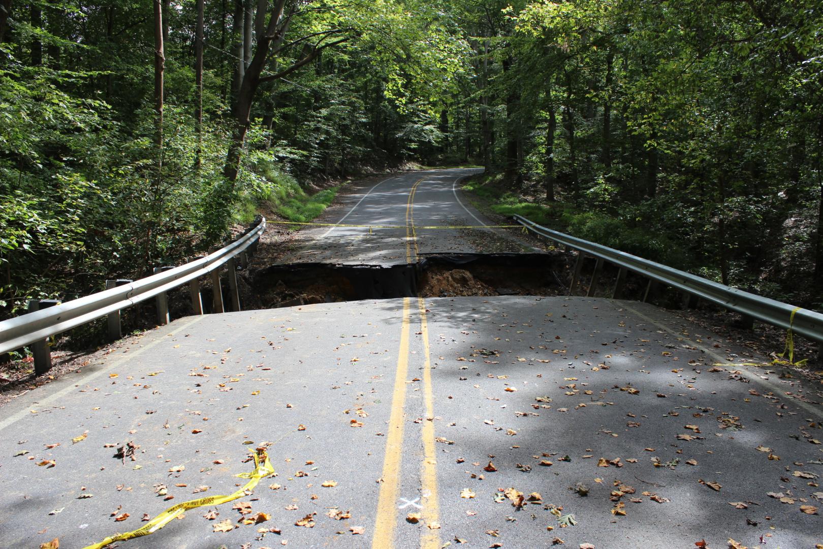 Sink Hole on Patuxent River Road